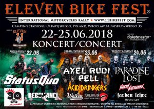 Eleven Bike Fest: Motoryczny rock nie tylko dla miłośników jednośladów
